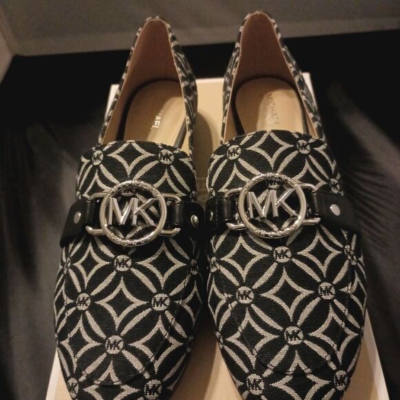 💯🔥MICHAEL KORS Women's Rory Loafer MK Foulard, SIZE 8.0M🔥🔥NEW IN THE ORIGI - Picture 5 of 11